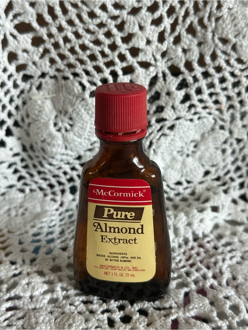 Vintage McCormick Pure Almond Extract - Red Cap